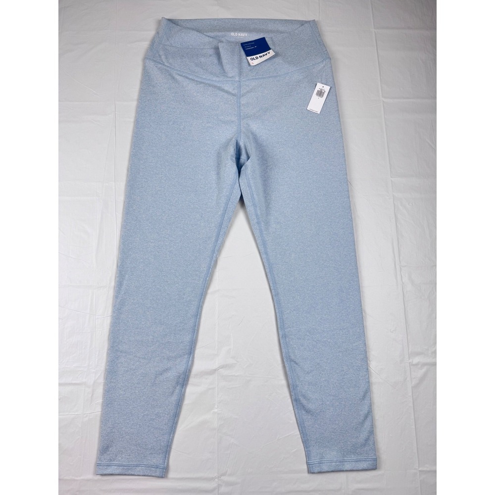 Old Navy CloudComfy Extra High-Rise 7/8 Ankle Leggings Light Blue Heather L NWT